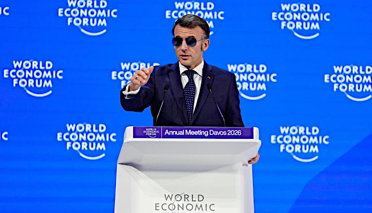 Macron and Carney speak at Davos